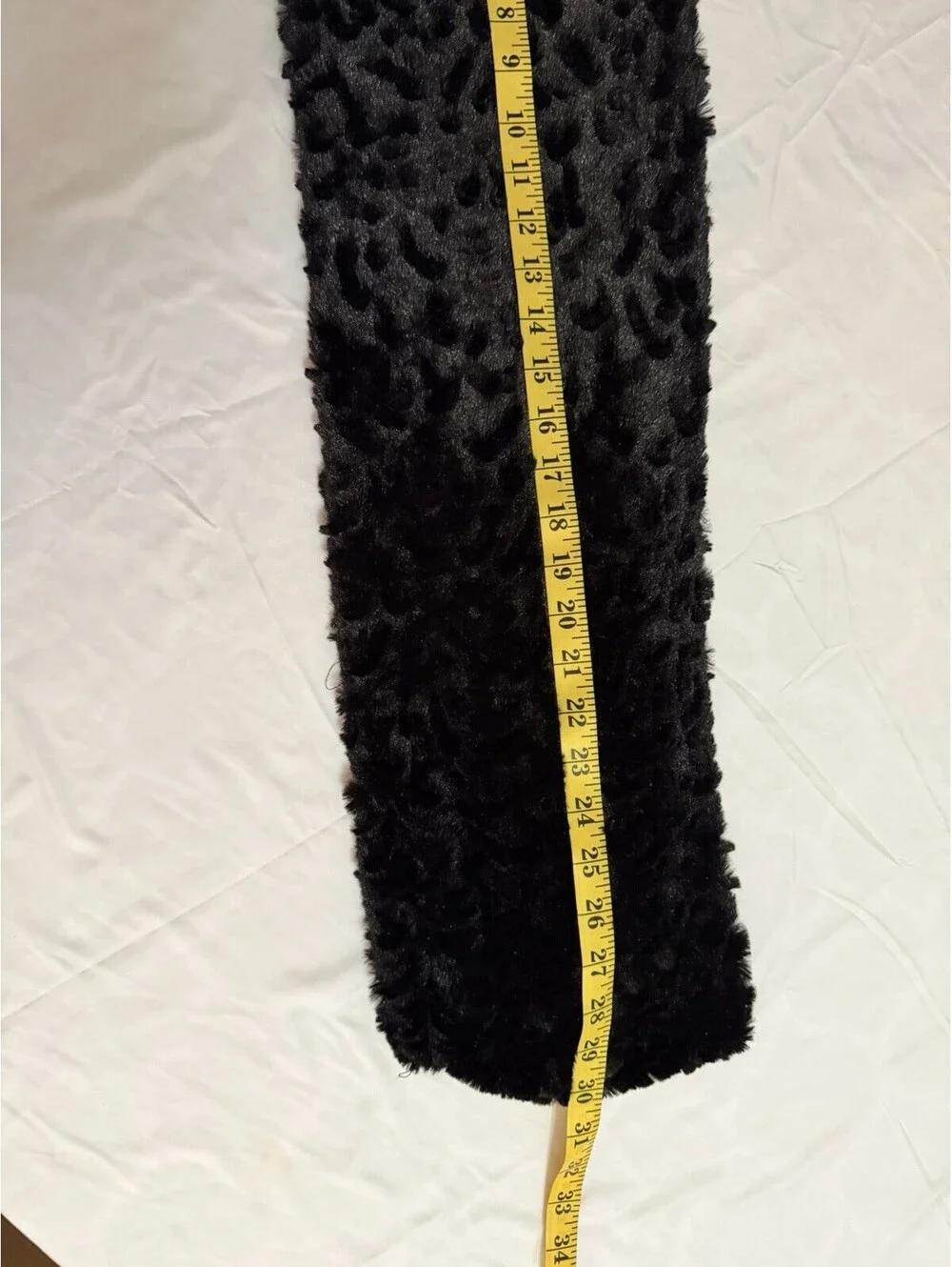 Woman's Black Winter Infinity Scarf Soft Faux Fur
